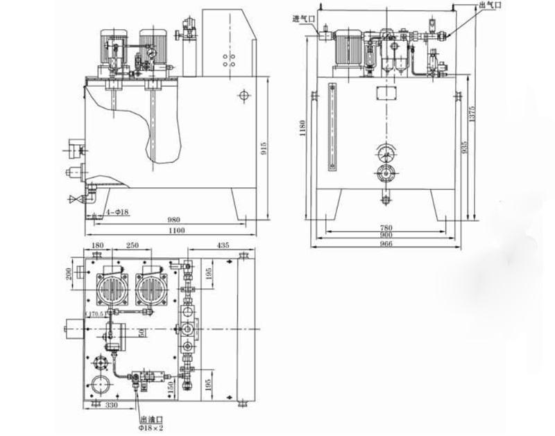 TRDYQZ型单线卸压式油一气供应站